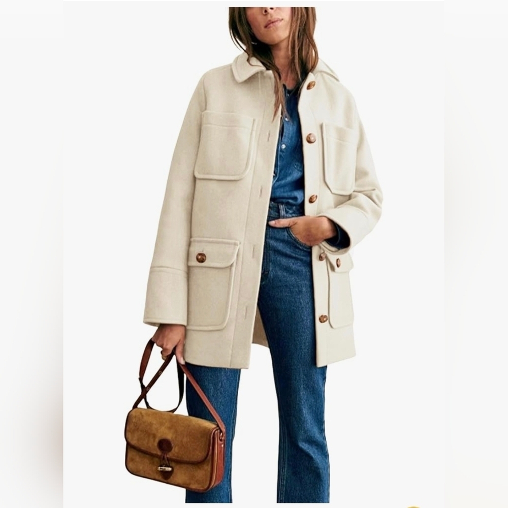 Omoone 2025 Winter Elegant Womens Pea Coat #1113